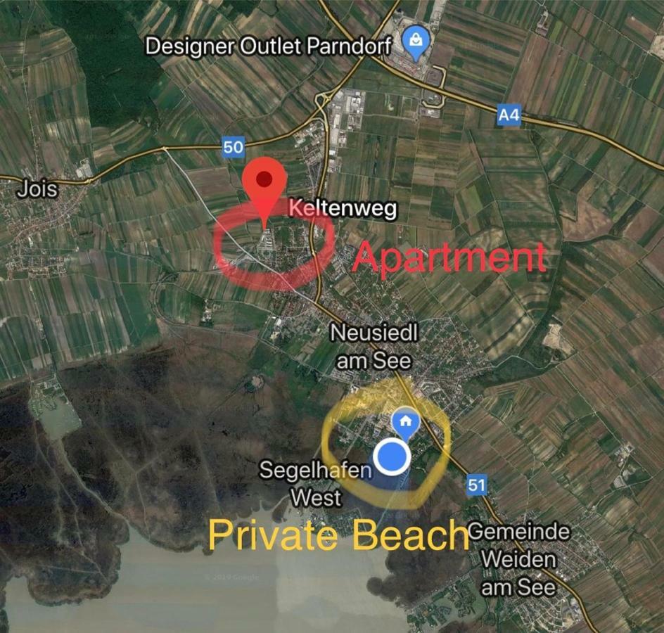 25H Garden Apartment Plus Private Beach Neusiedl am See Buitenkant foto